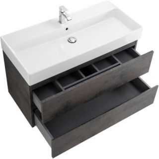 База под раковину Cezares подвесная с двумя выкатными ящиками, Ossido, 800x460x500, MOLVENO 46-80-2C-SO-OSS